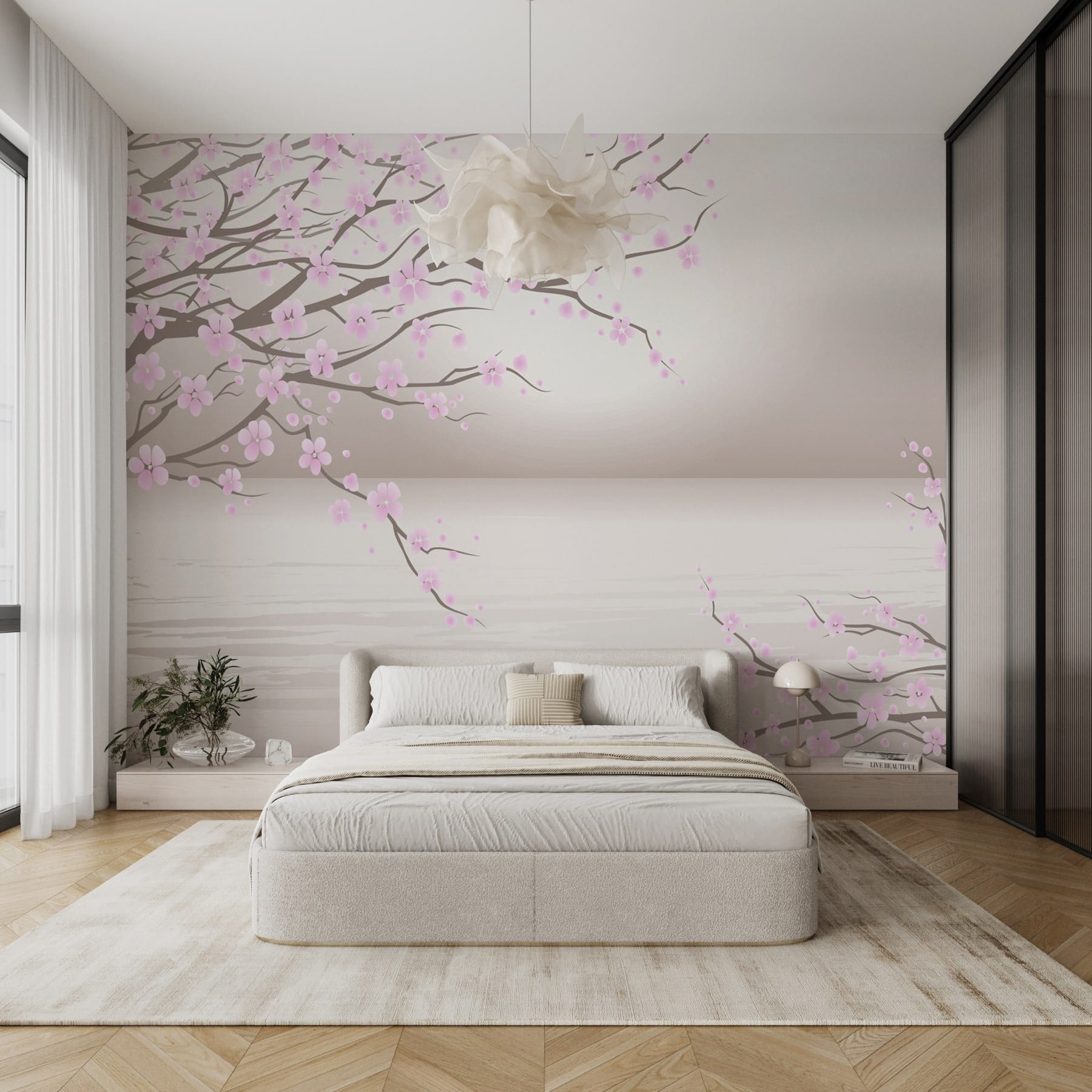 Tree with pink flowers