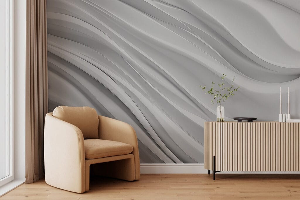 White background with wavy lines