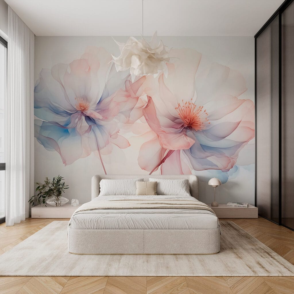 Delicate petals in soft hues