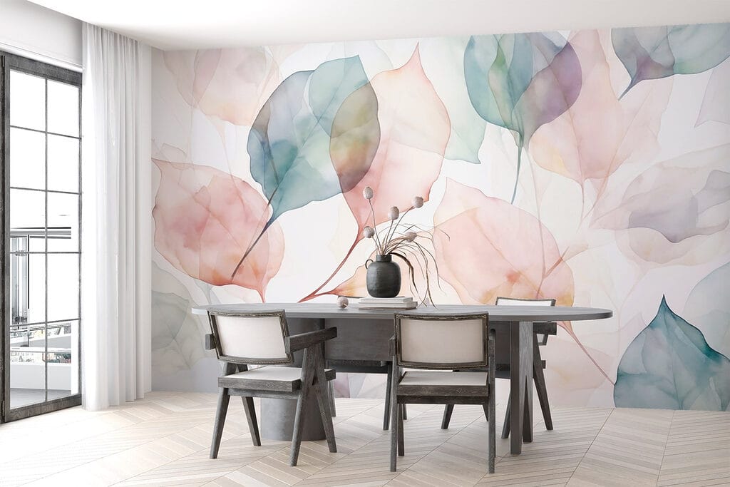 Soft hues of delicate leaves Soft hues of delicate leaves