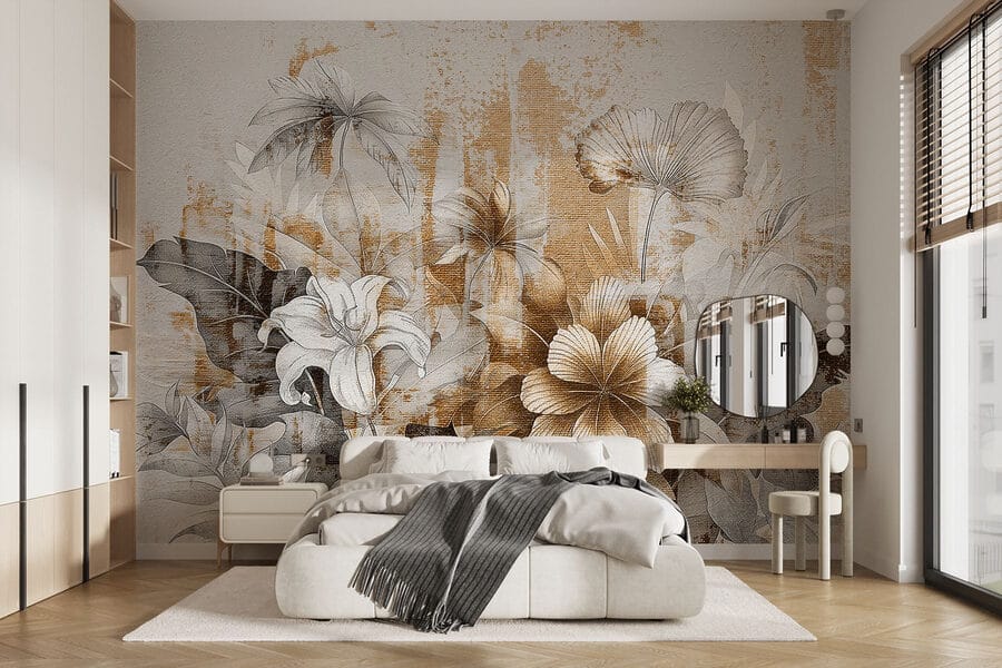 Elegant floral design with soft tones Elegant floral design with soft tones