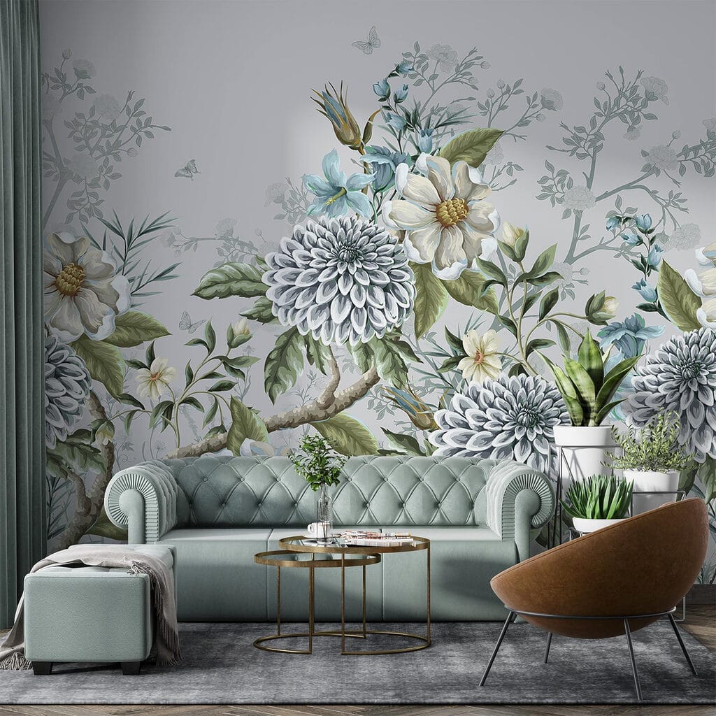 Delicate floral arrangement in soft hues