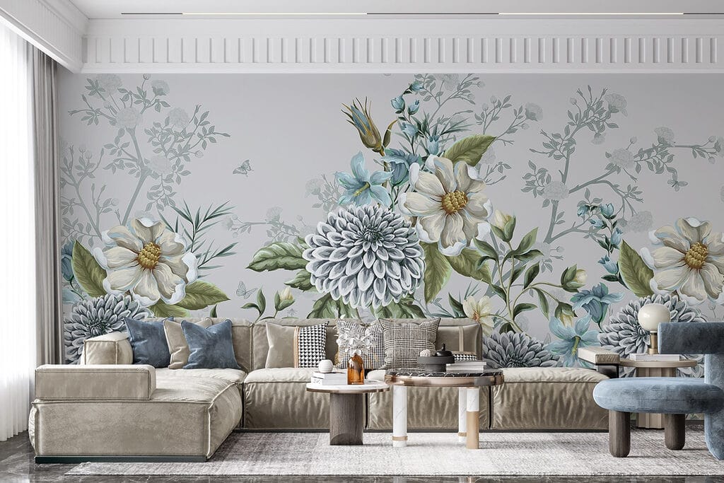 Delicate floral arrangement in soft hues