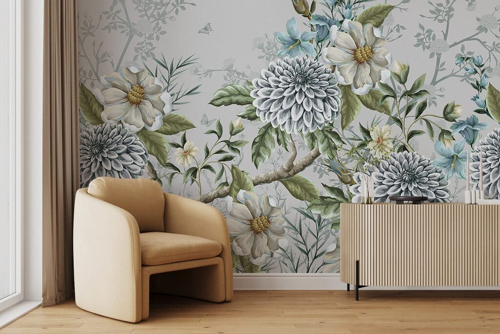 Delicate floral arrangement in soft hues