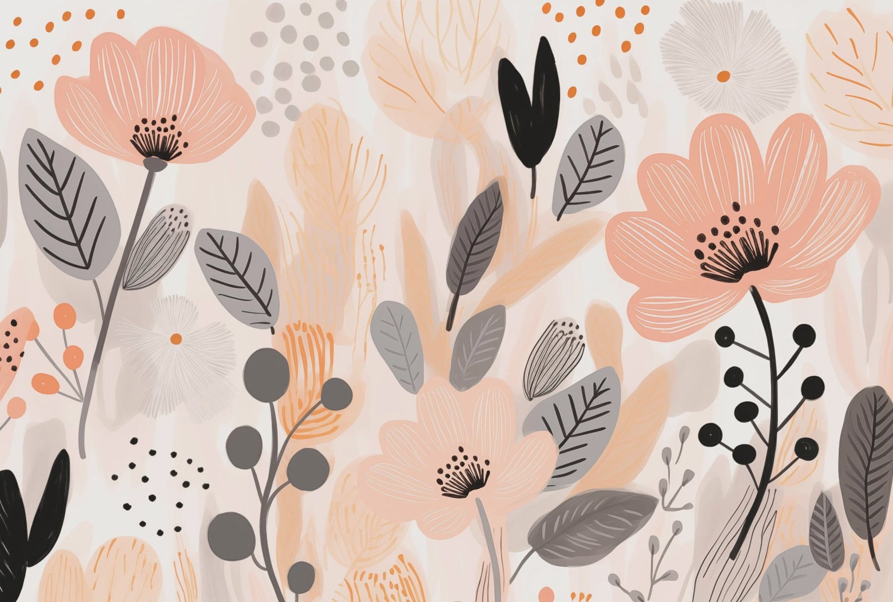 Delicate blooms in soft tones Delicate blooms in soft tones