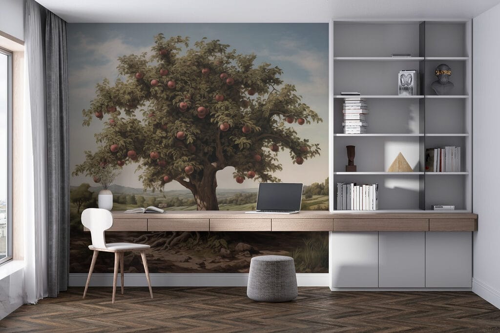 Tree with apples on it