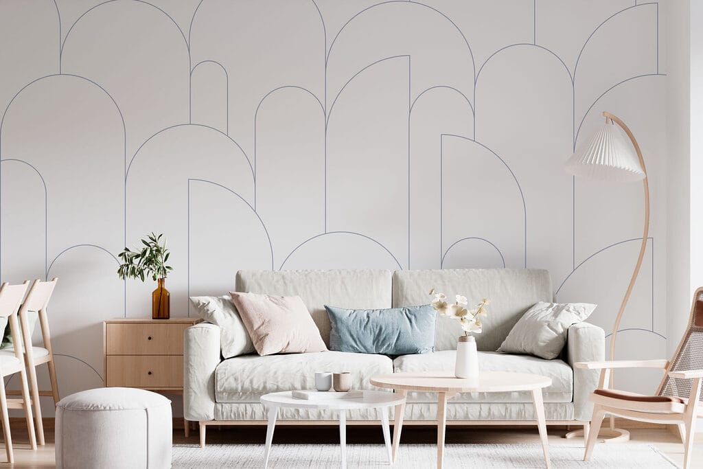 White and blue pattern