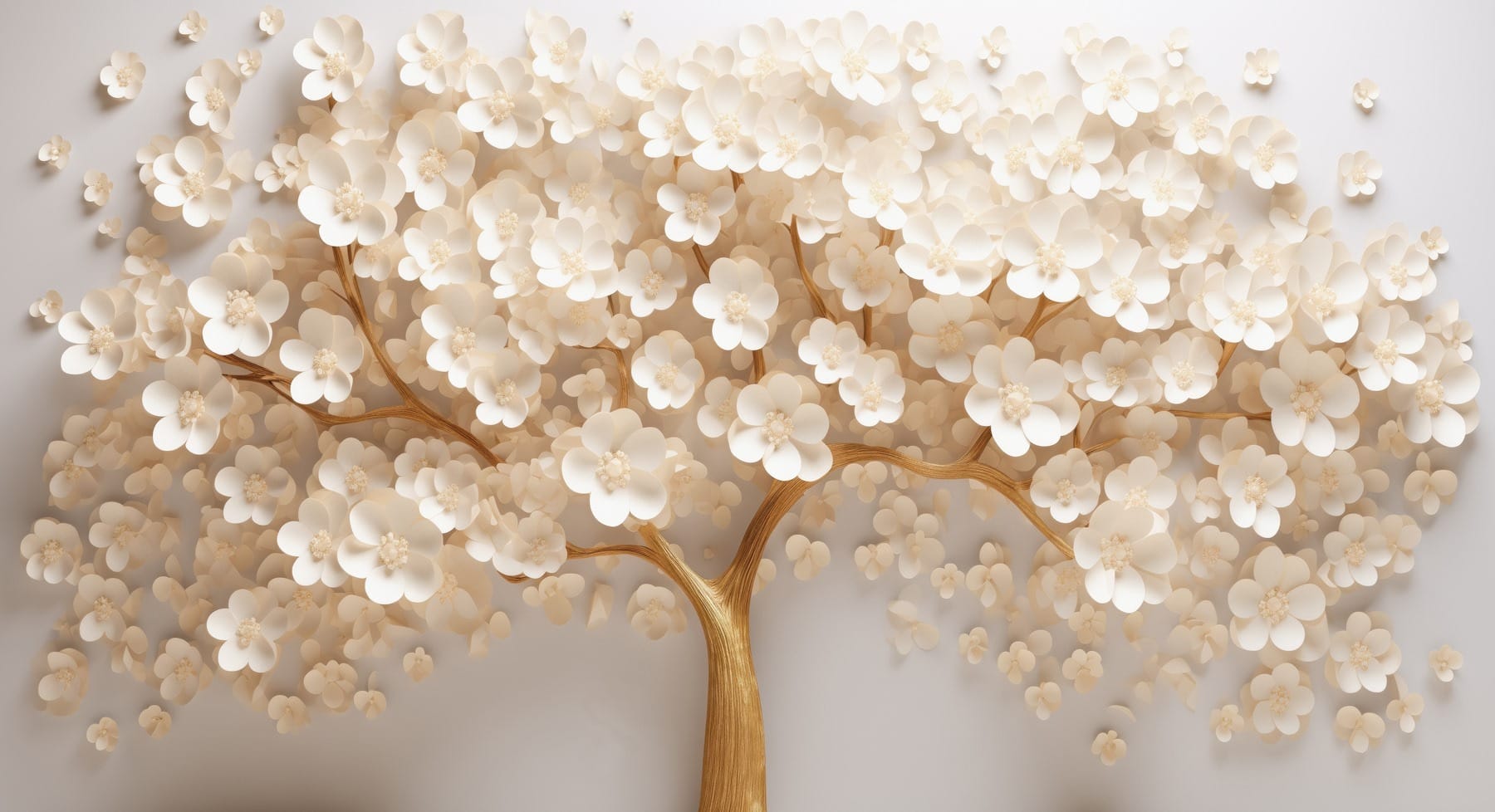 Tree with white flowers