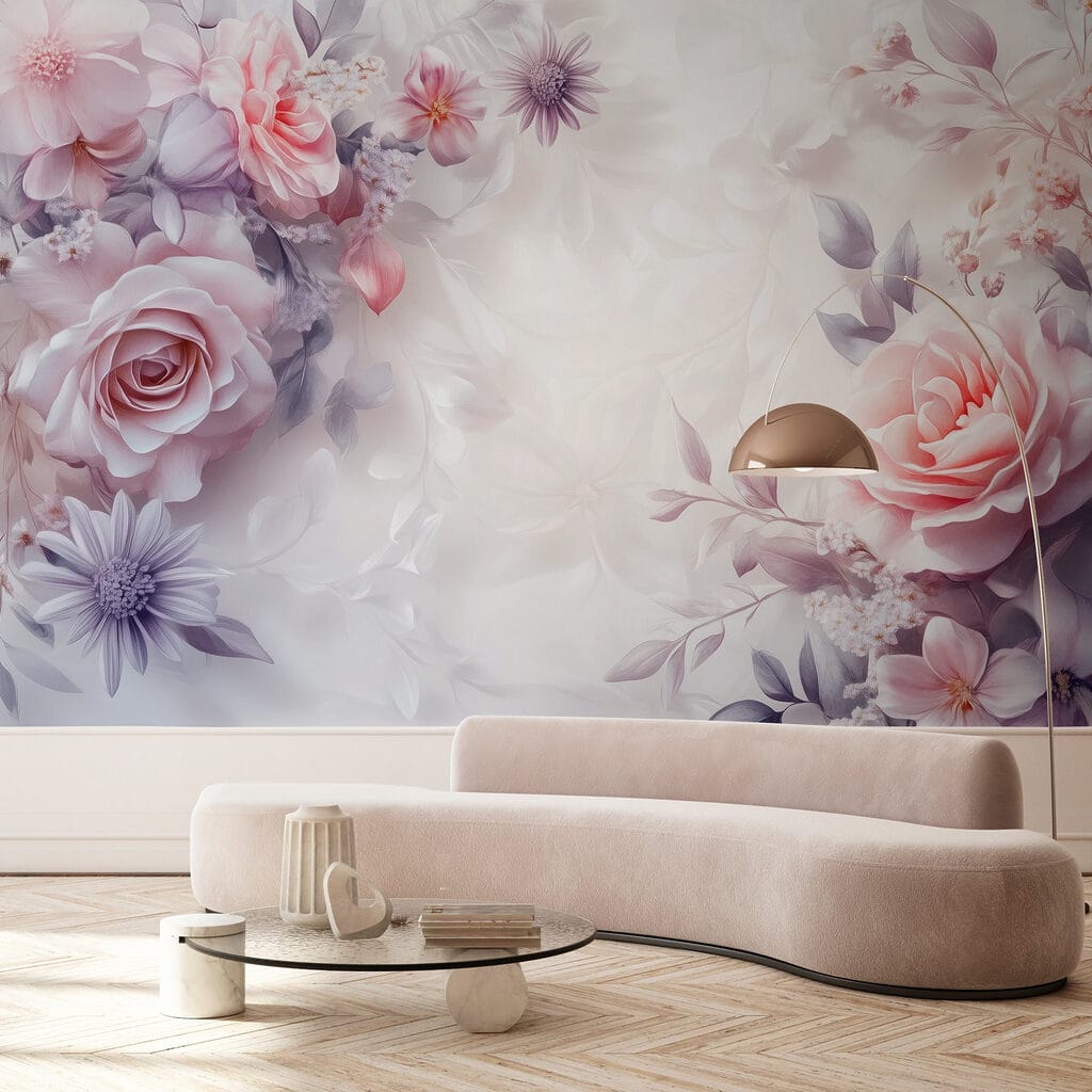 Delicate blossoms in soft hues