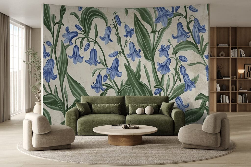 Serene blue blooms in soft hues