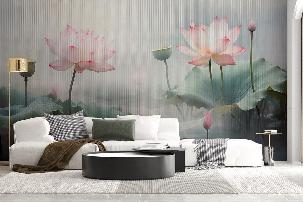 Serenity Among Lotus Blooms