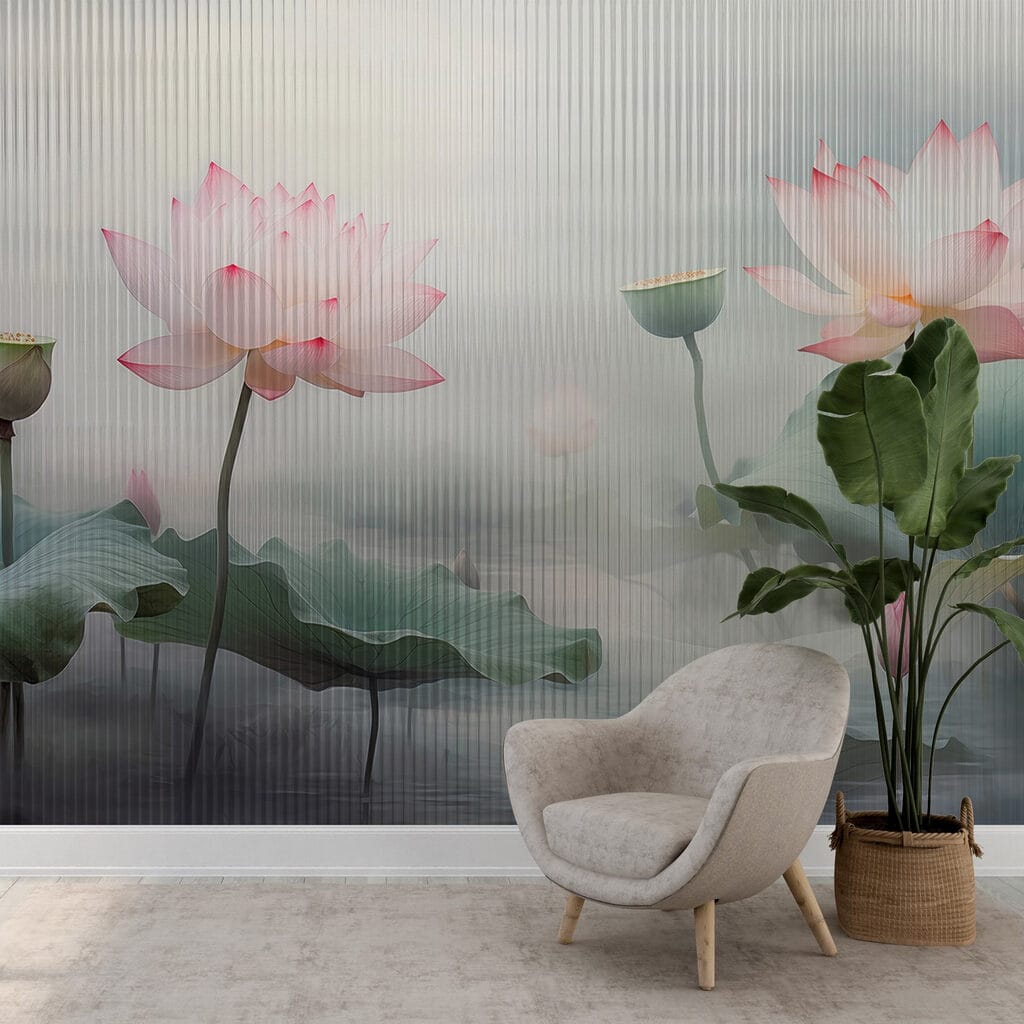 Serenity Among Lotus Blooms