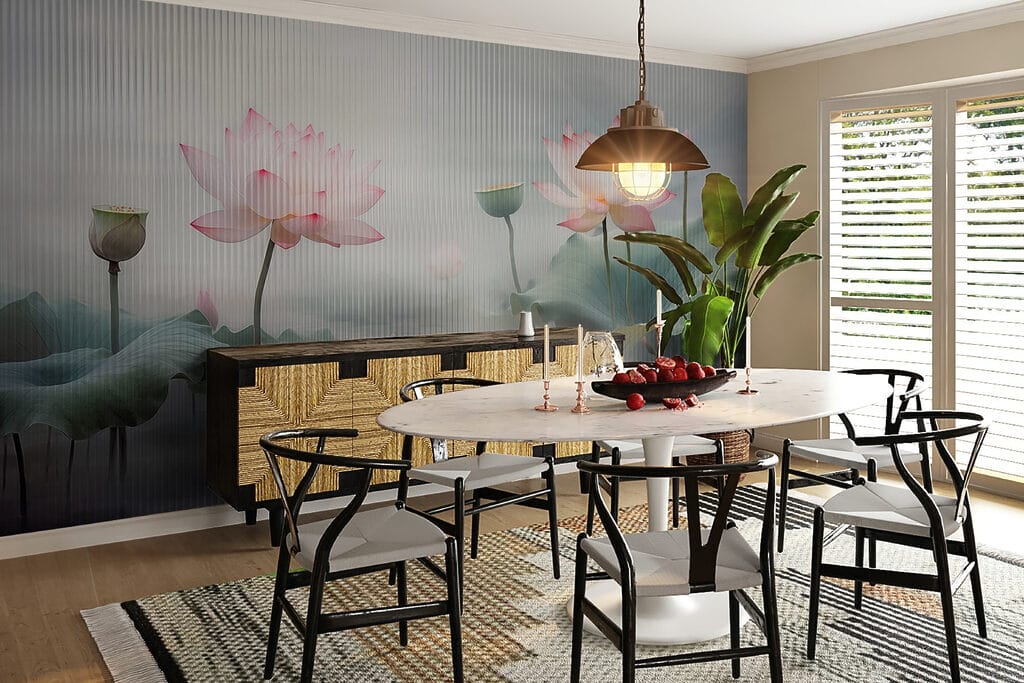 Serenity Among Lotus Blooms