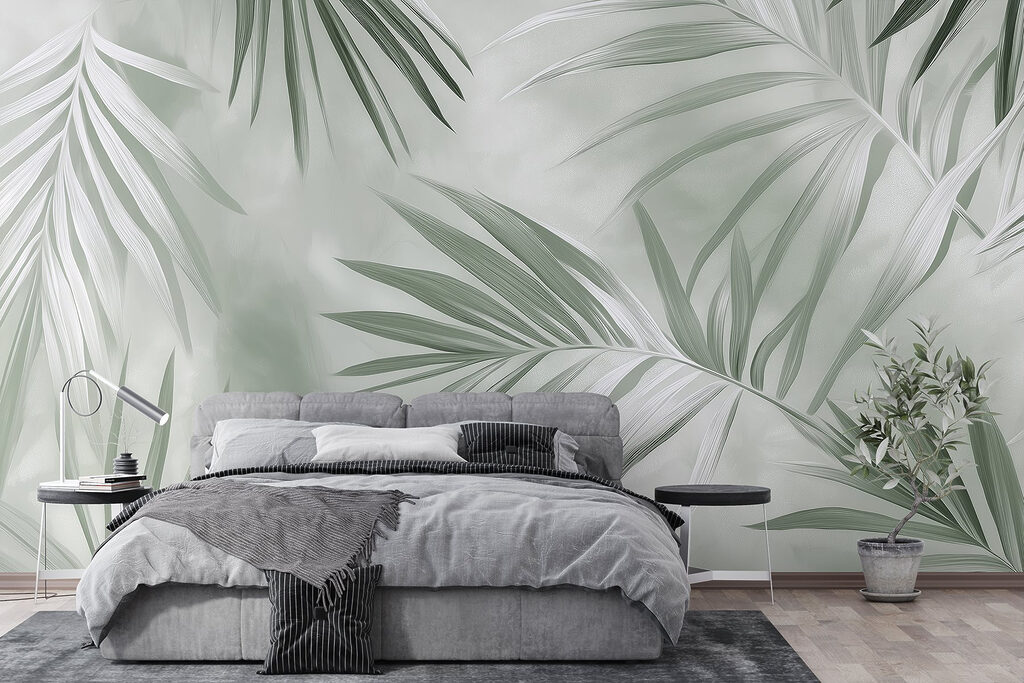 Lush green leaves in soft light