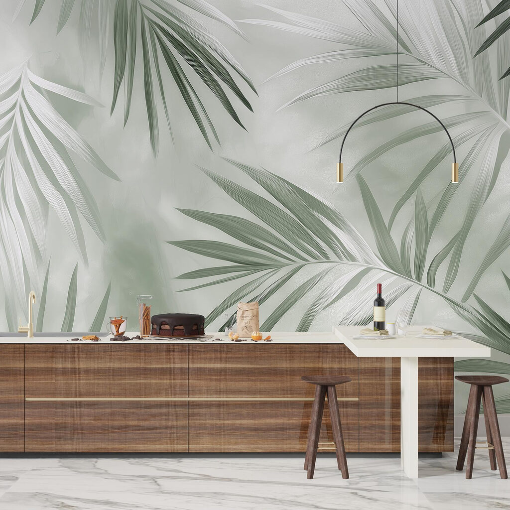 Lush green leaves in soft light