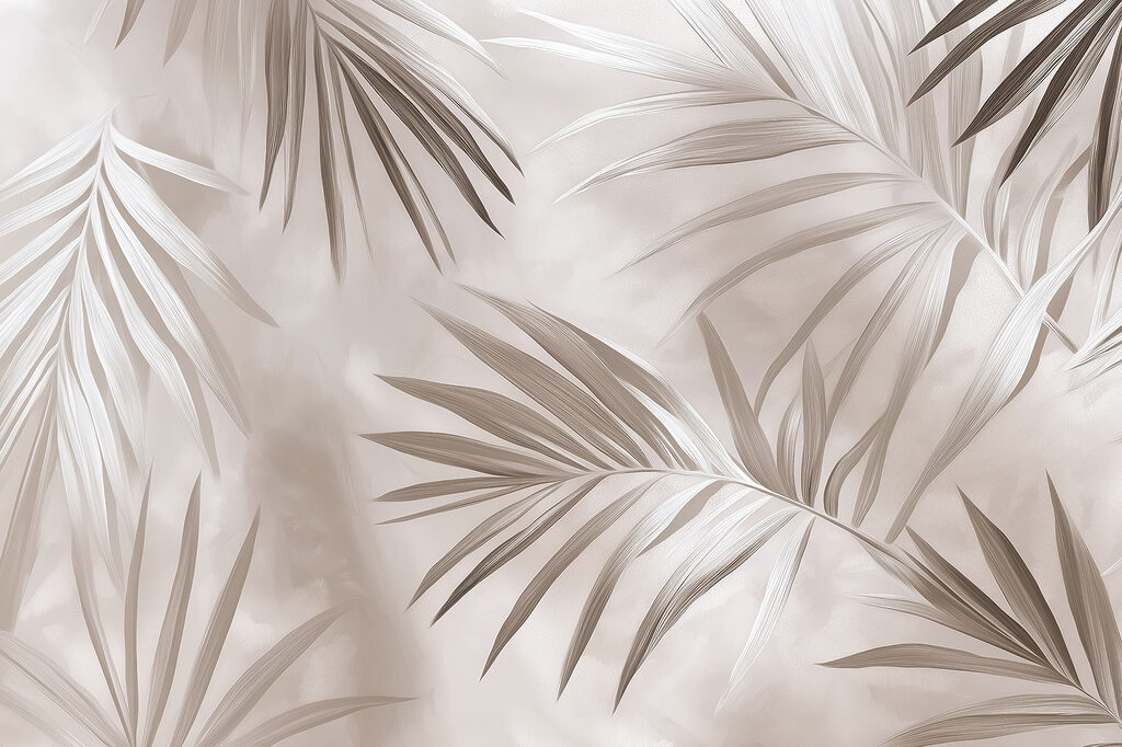 Nature's elegant palm leaves in harmony