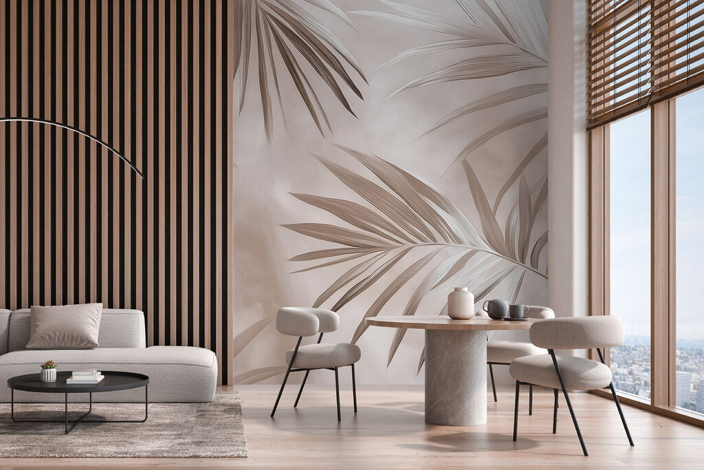 Nature's elegant palm leaves in harmony