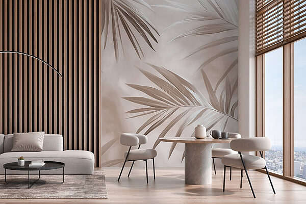 Nature's elegant palm leaves in harmony