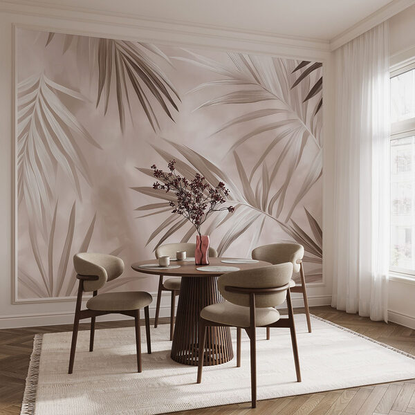 Nature's elegant palm leaves in harmony