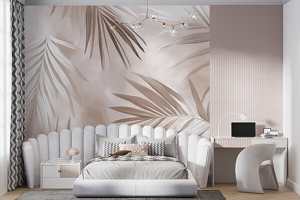 Nature's elegant palm leaves in harmony