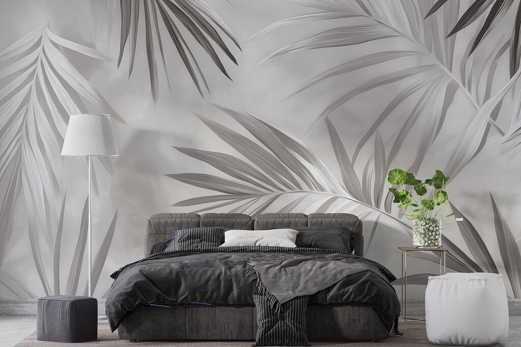 Soft leaves against a muted backdrop