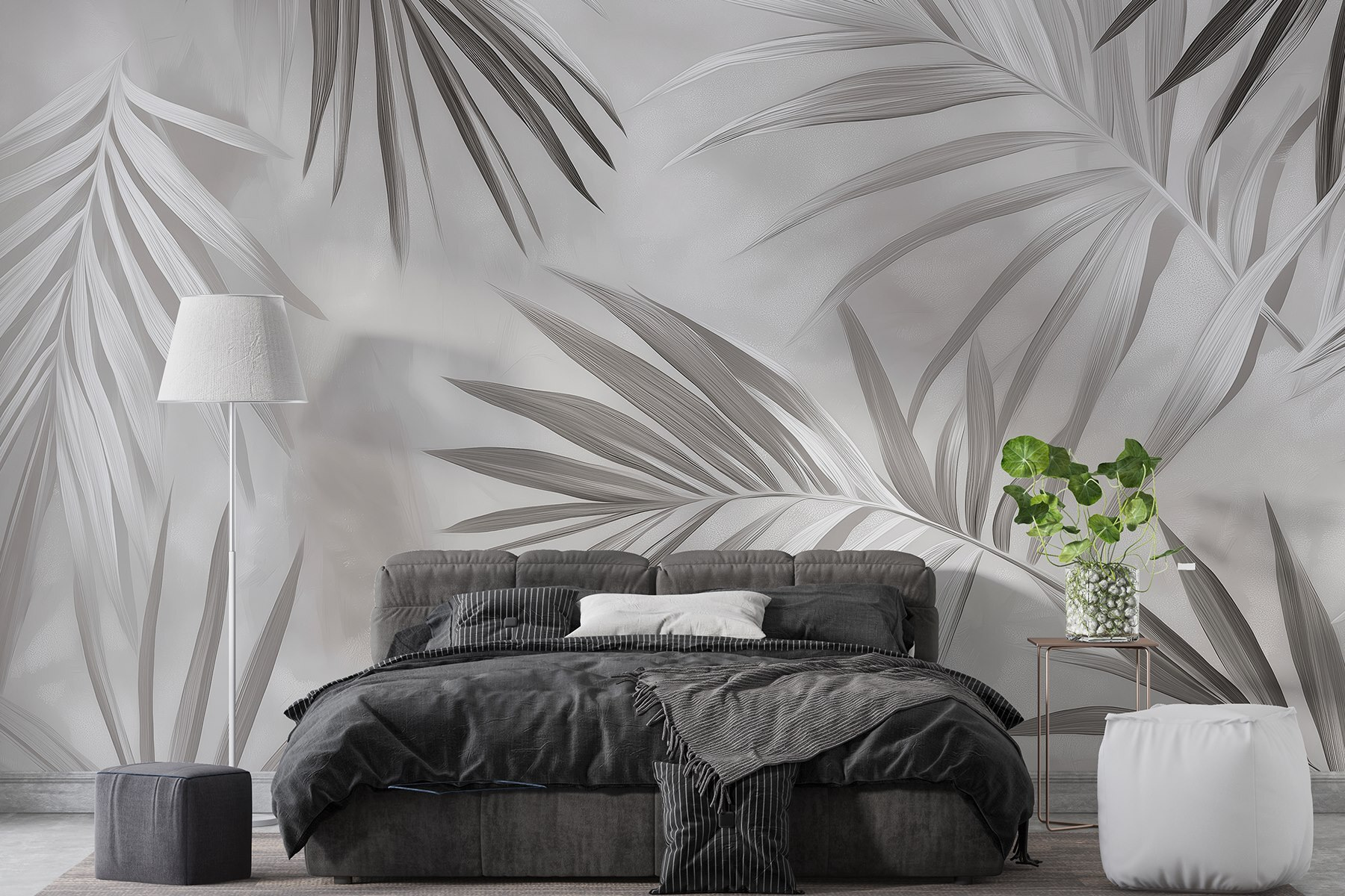 Soft leaves against a muted backdrop