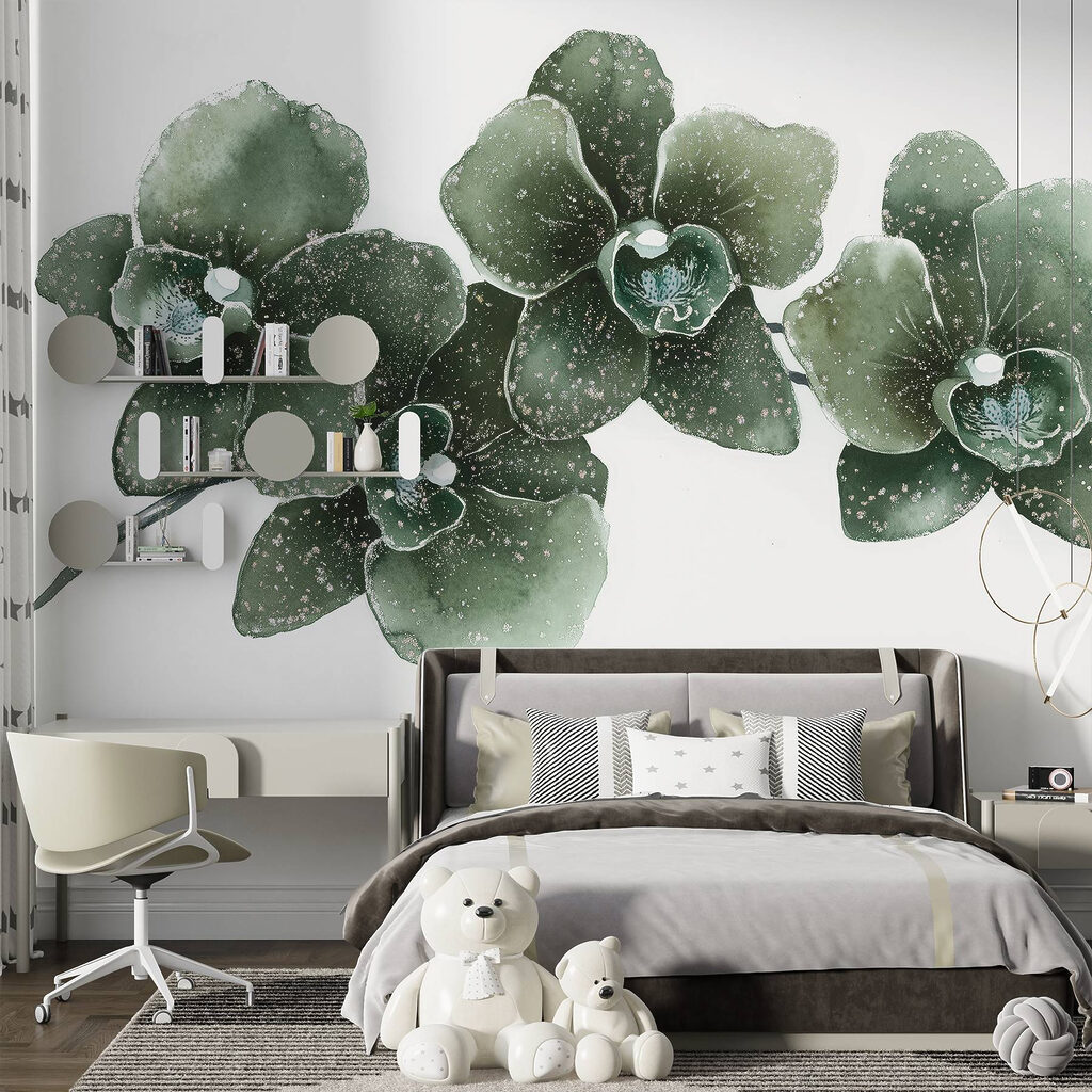 Three elegant orchids in harmony
