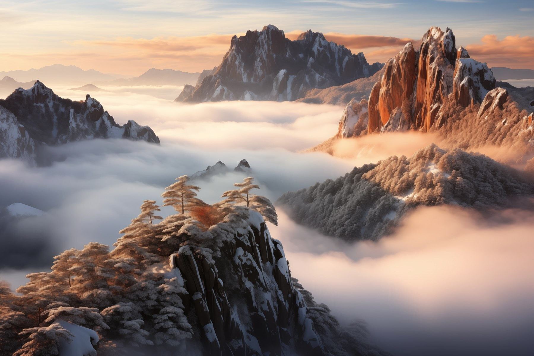 w08807p - Οροσειρά με χιόνι και σύννεφα - tegory