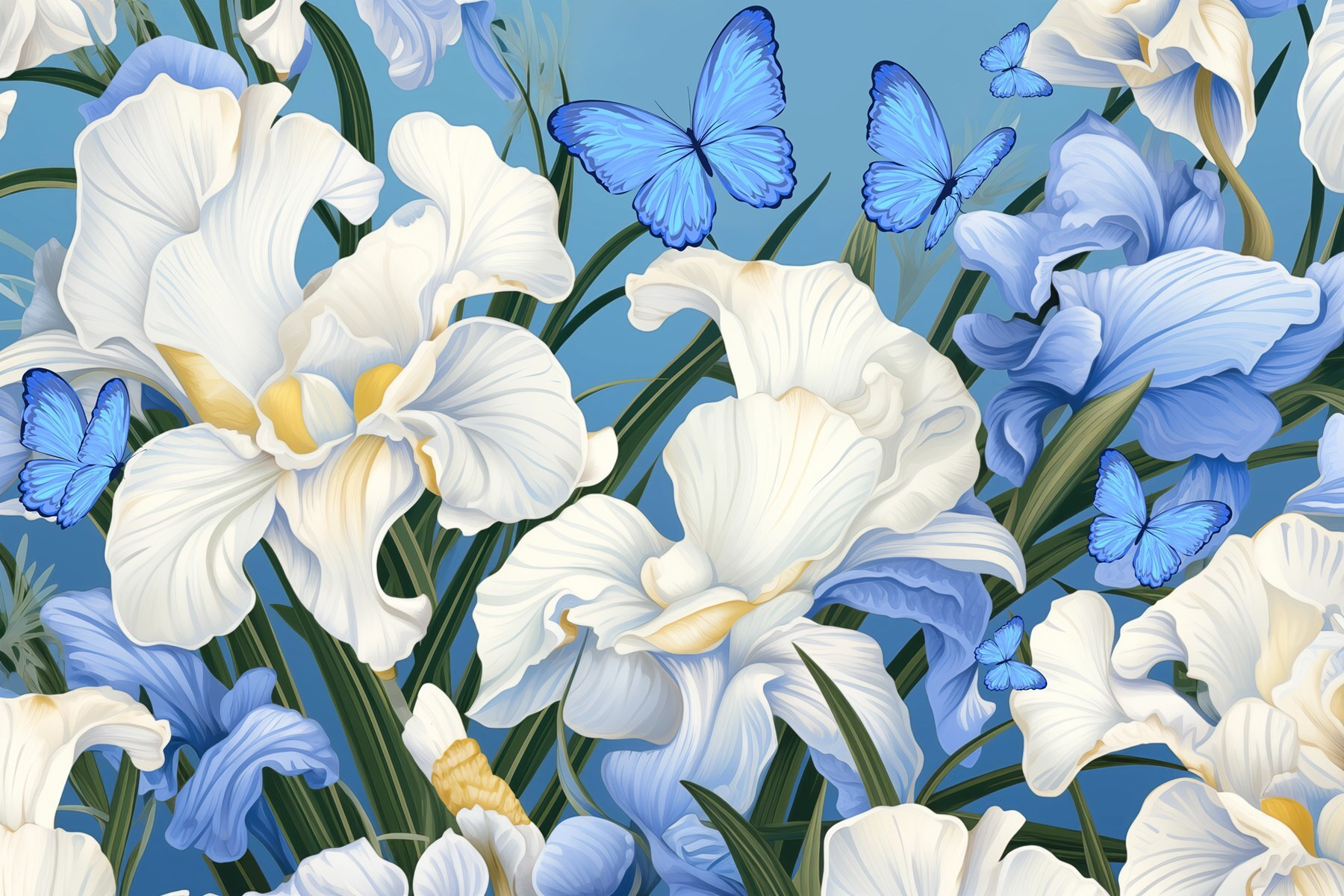 Beautiful blooms and vibrant butterflies