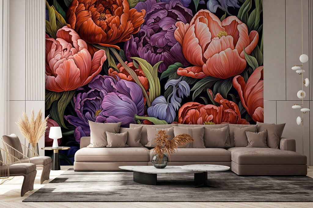 Vibrant blooms in rich colors