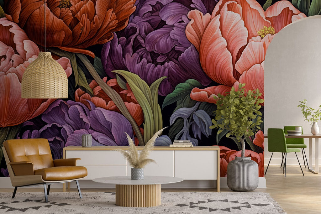 Vibrant blooms in rich colors