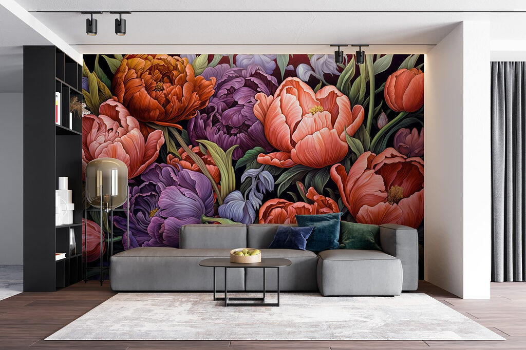 Vibrant blooms in rich colors