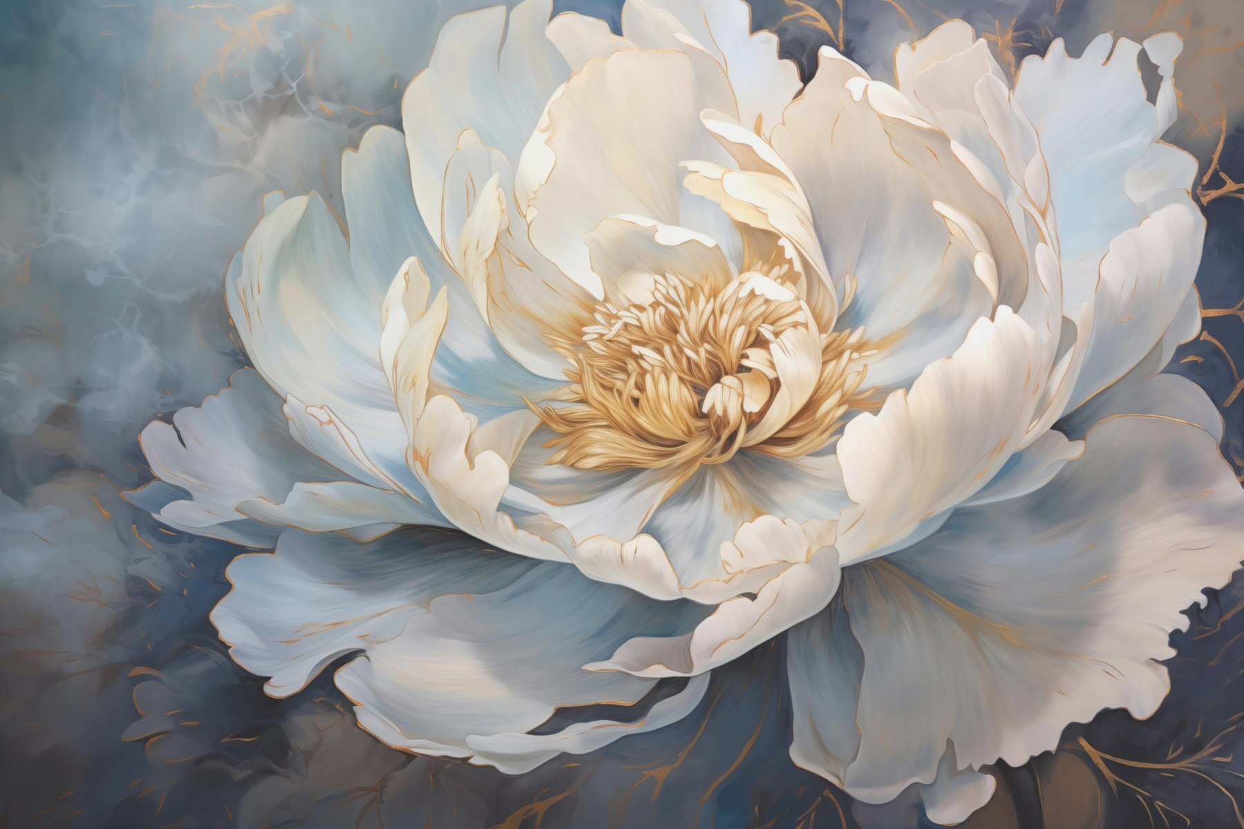 Delicate petals in soft hues