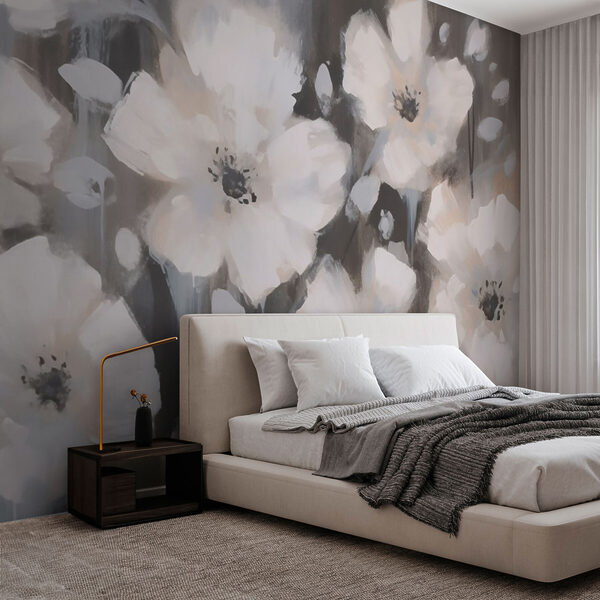 Painting of white flowers