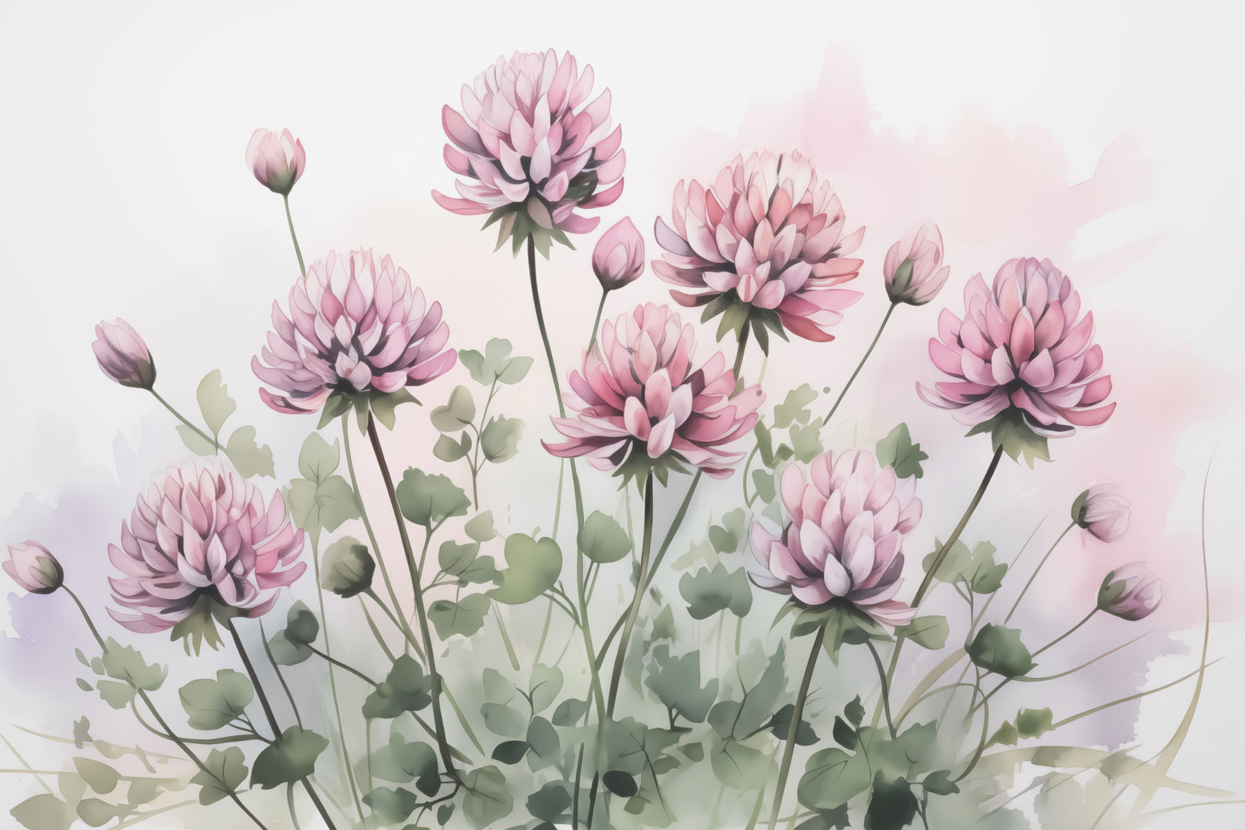 Group of pink flowers