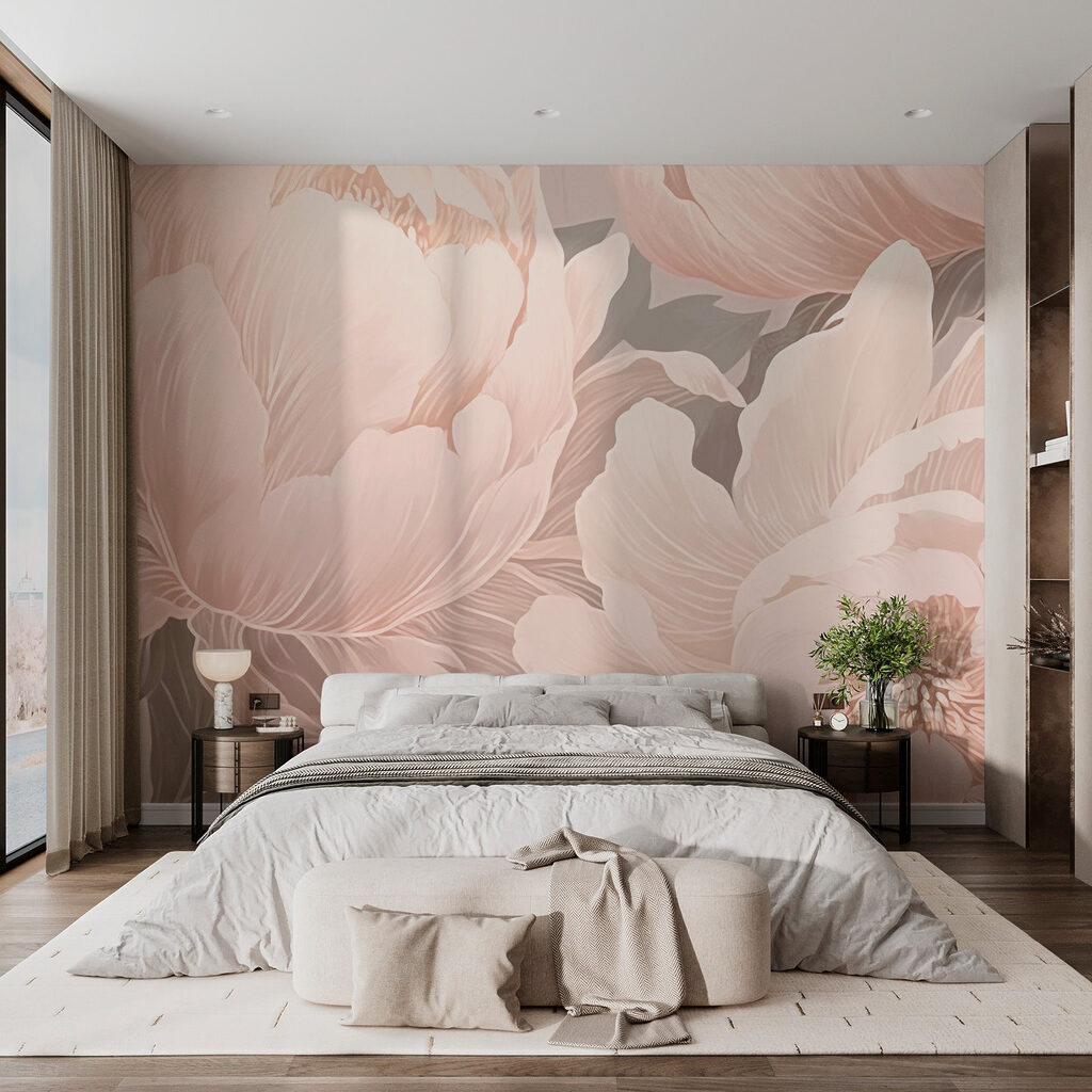 Delicate blossoms in soft hues