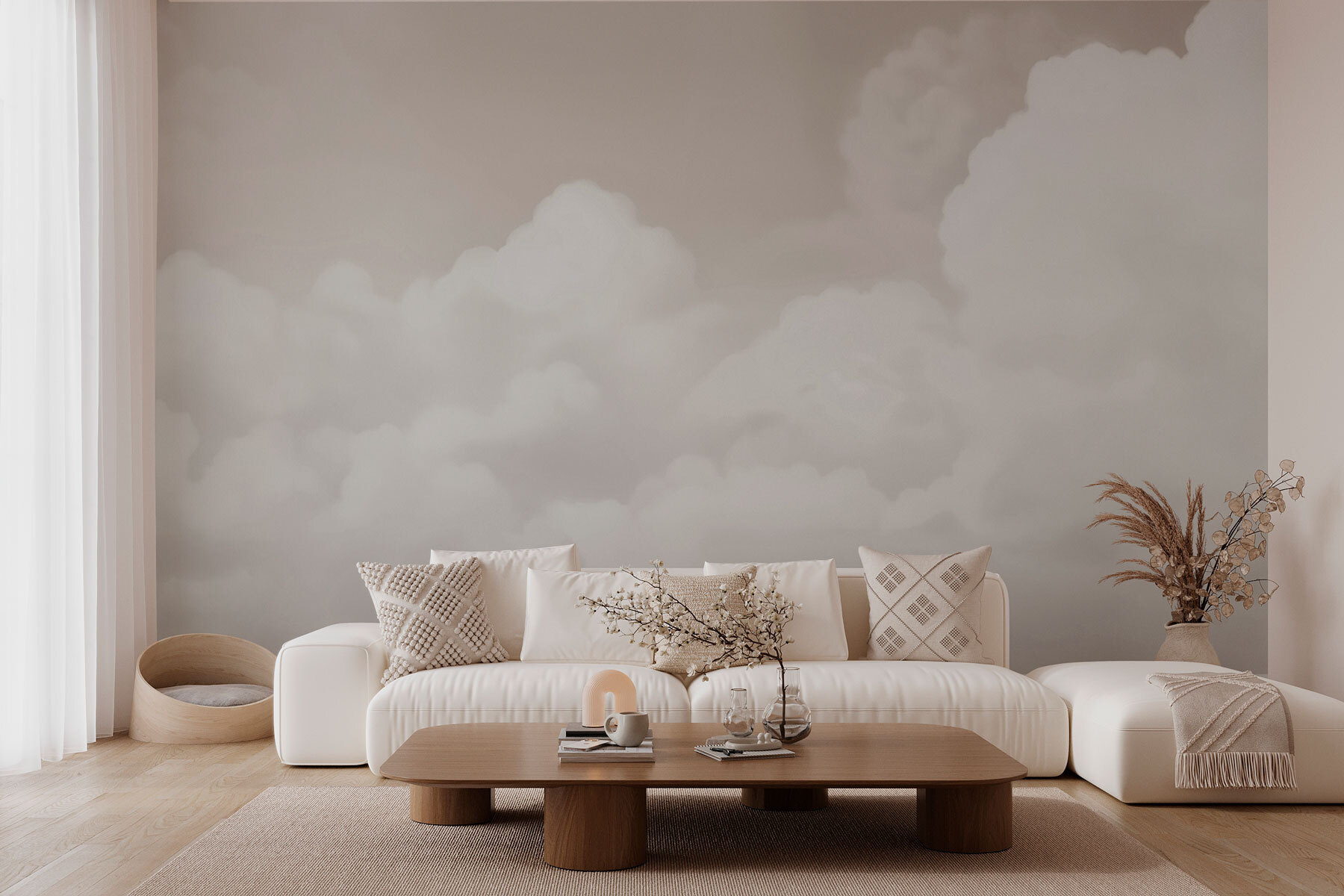 Cloudy sky with clouds