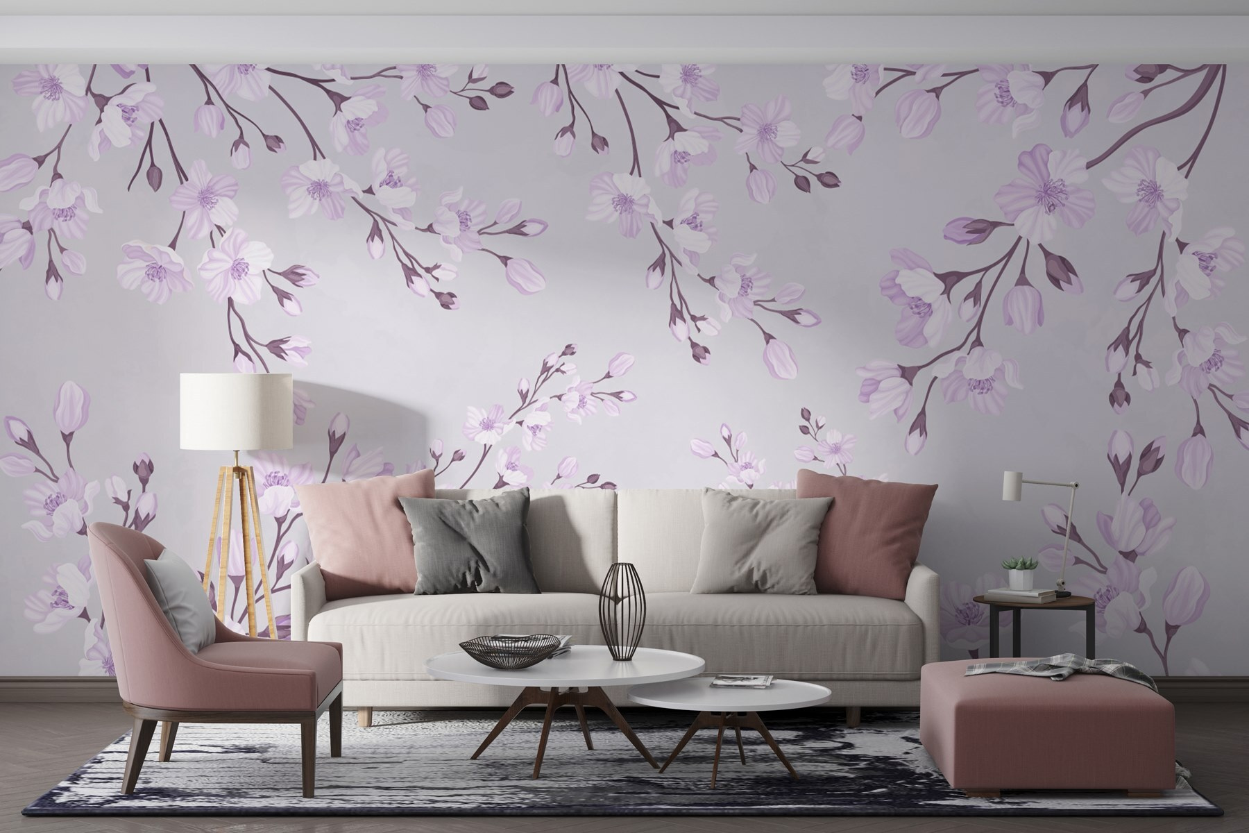Pattern of flowers on a white background Pattern of flowers on a white background