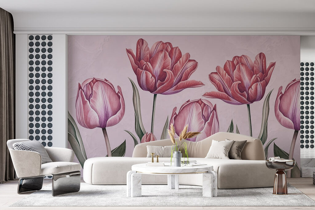 Group of pink flowers