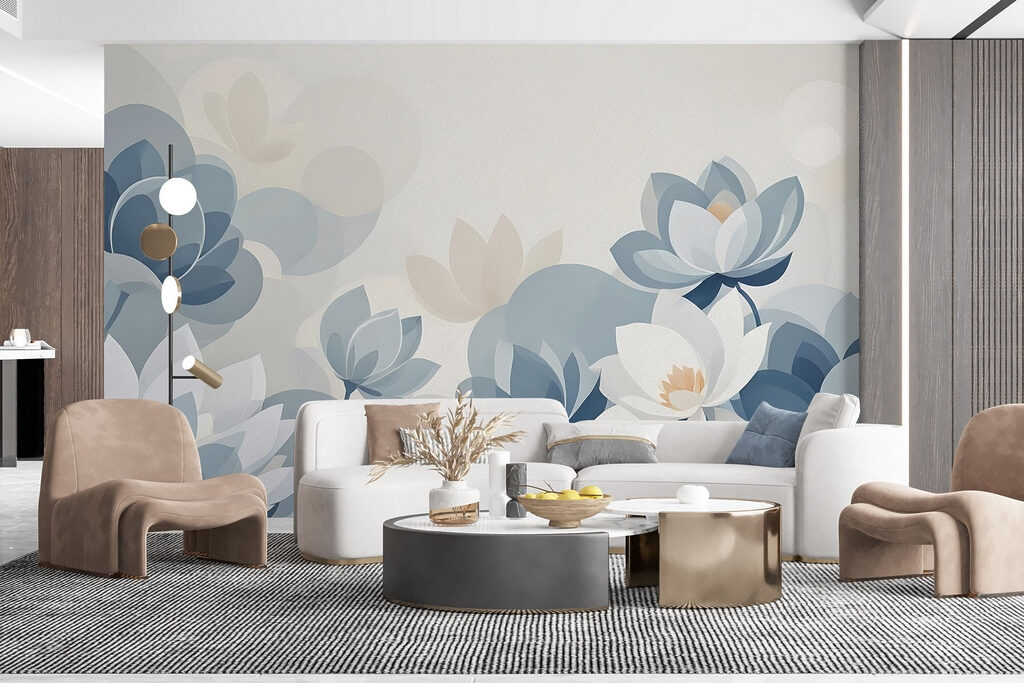 Serene blooms in soft hues