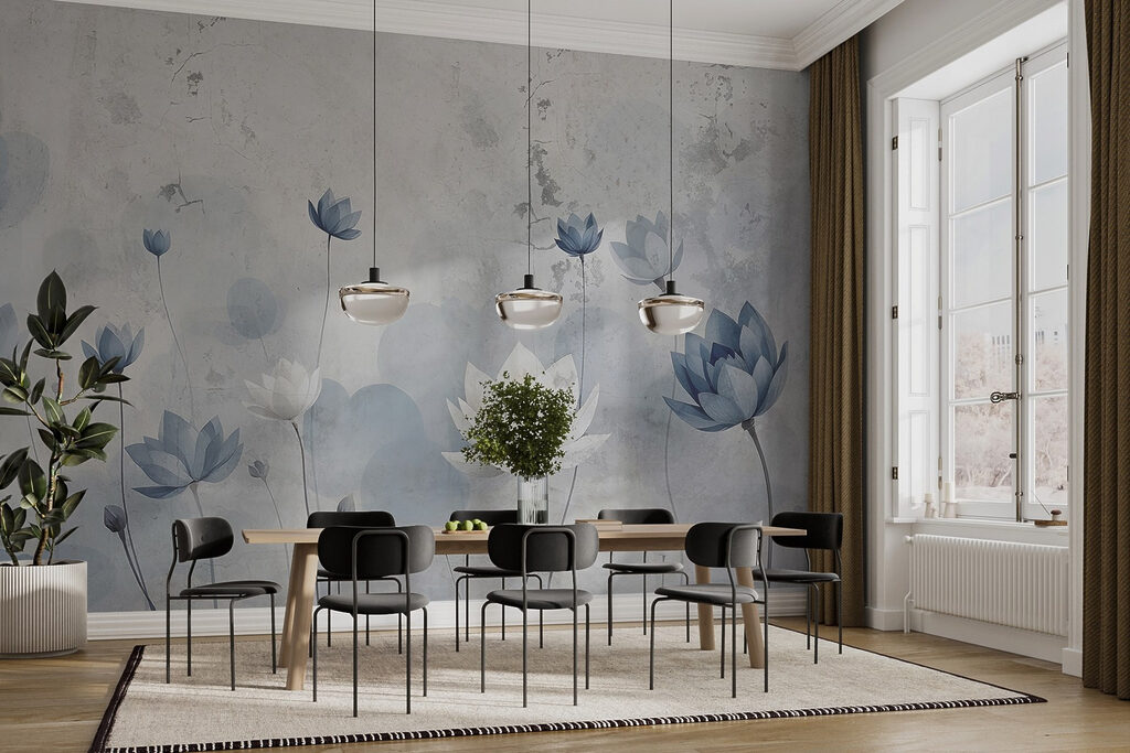 Wallpaper with flowers