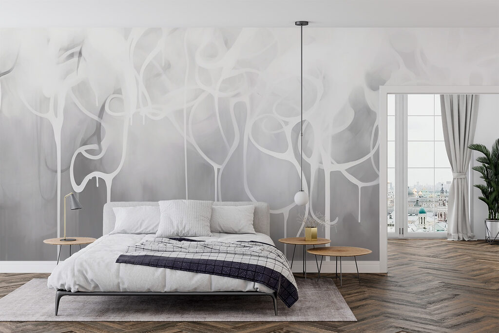 White paint dripping from a cloud