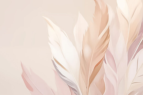 Soft hues of delicate feathers