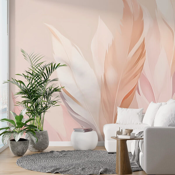 Soft hues of delicate feathers