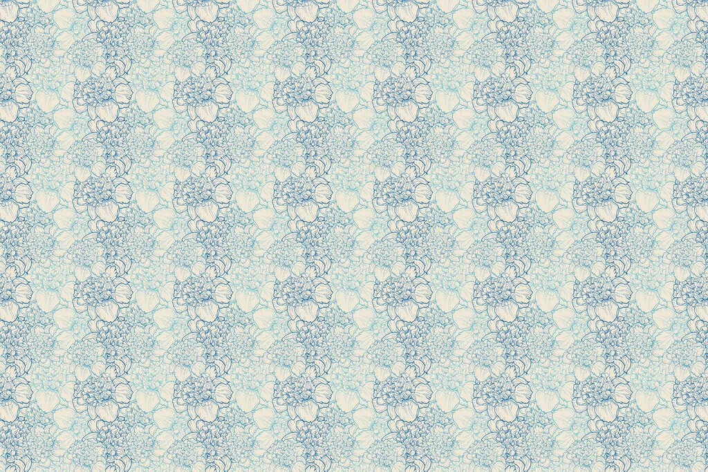 Pattern of blue and white flowers Pattern of blue and white flowers