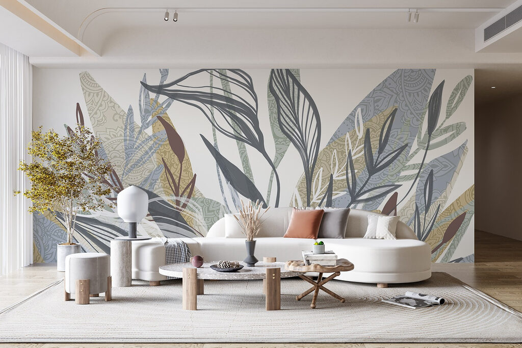 Elegant foliage with intricate patterns