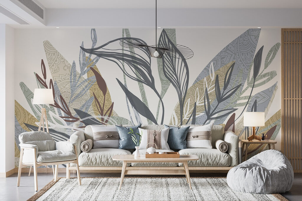 Elegant foliage with intricate patterns