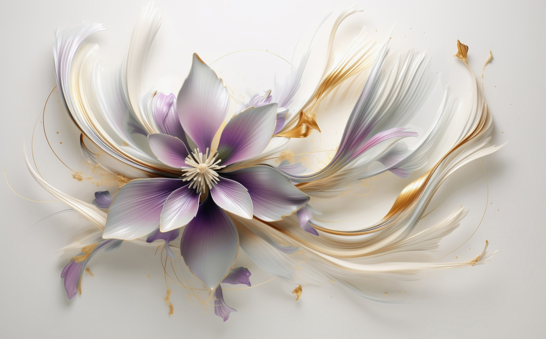 Elegant floral design in soft hues