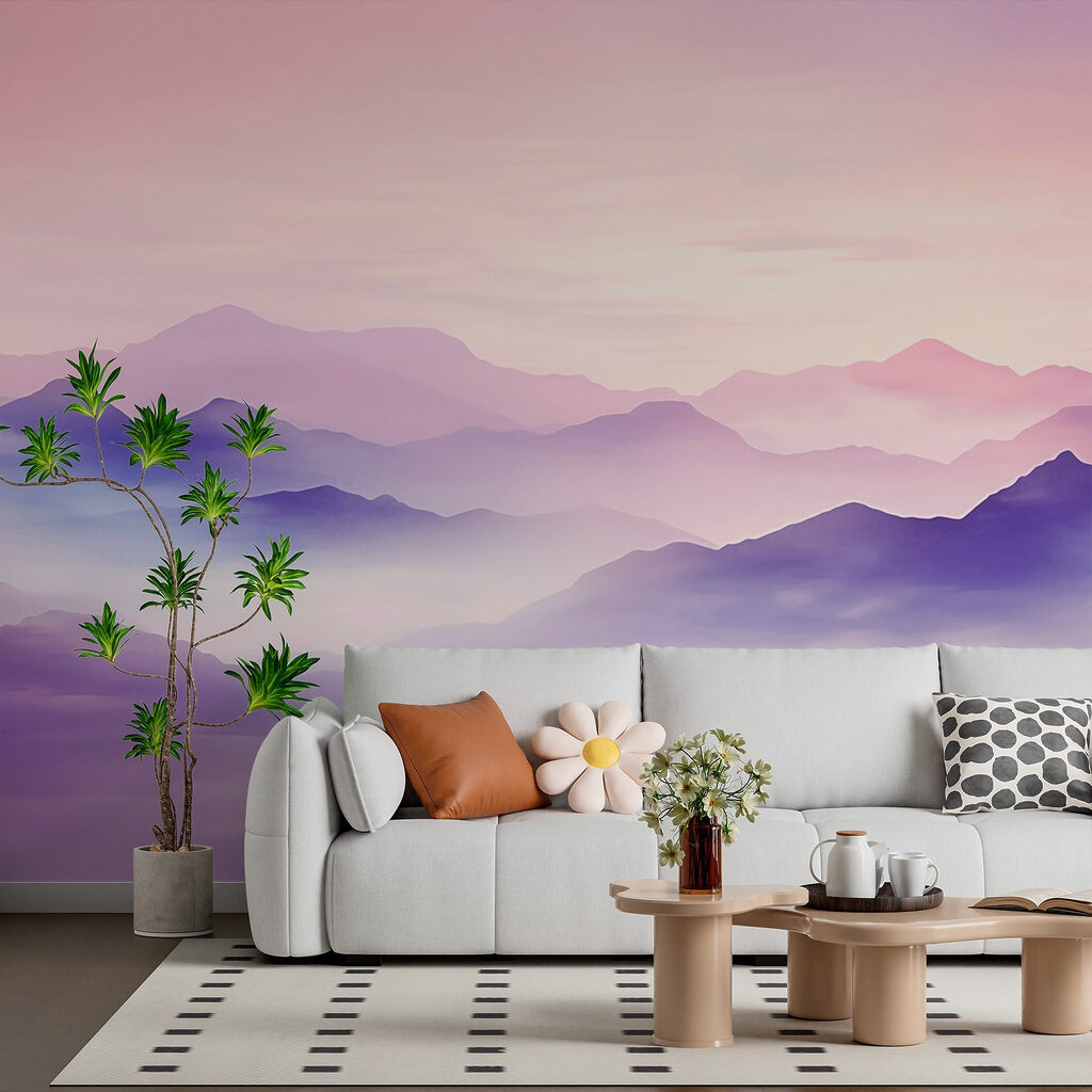 Landscape of mountains with clouds Landscape of mountains with clouds