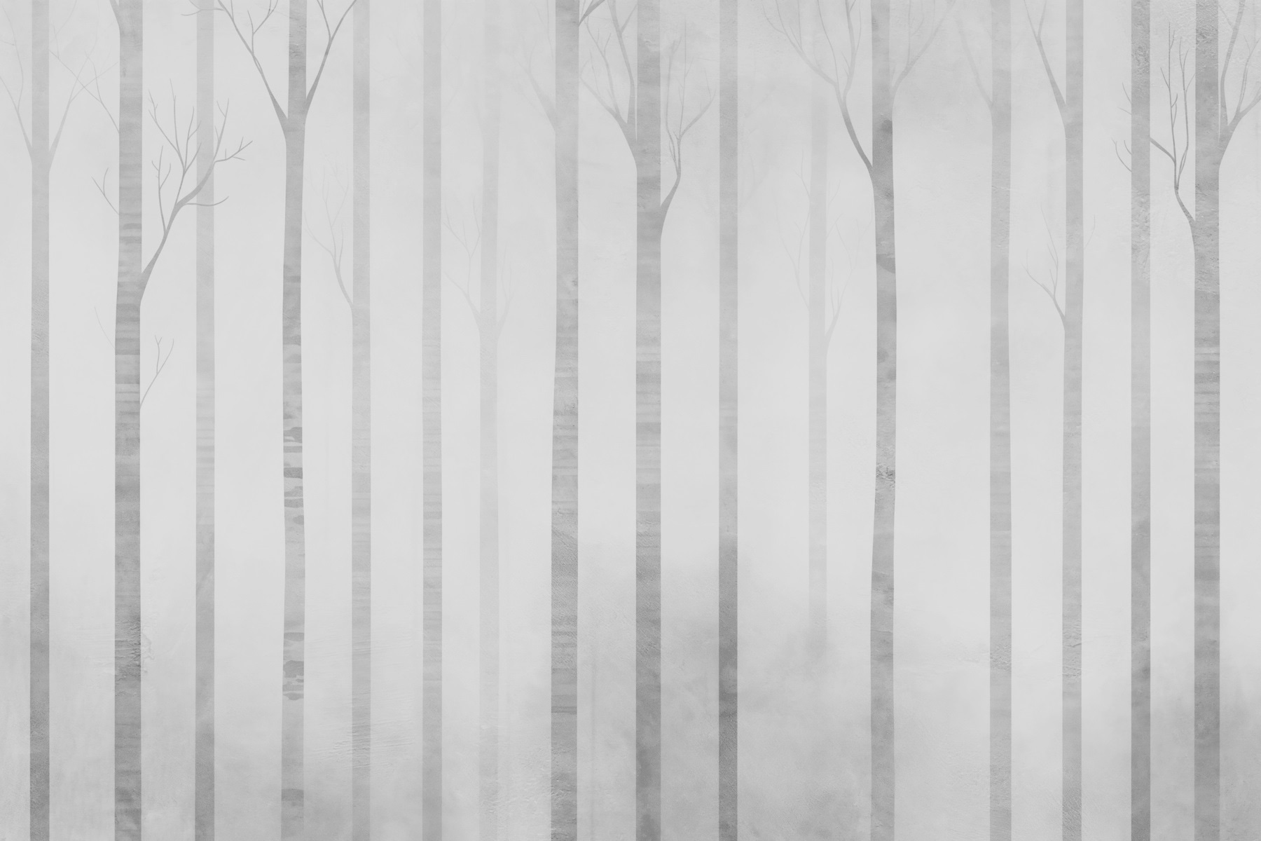 Group of trees in fog
